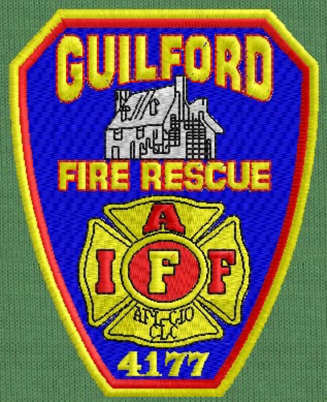 Embroidered Guilford Fire Rescue patch